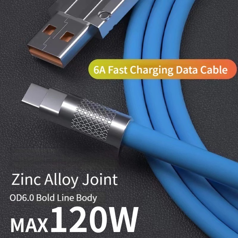 Silicone Charging Cables (USB-A to Type-C)