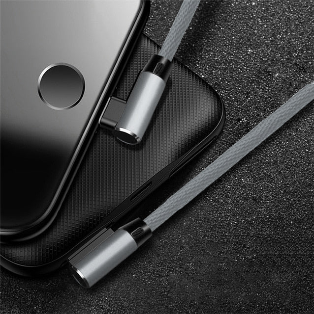 90 Degree Charging Cable iPhone/Android